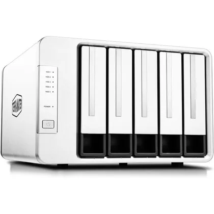 TERRAMASTER D5-310 - Caja RAID de 5 bahías por hardware, USB 3.1 Gen 1 de 5 Gbps (sin discos)