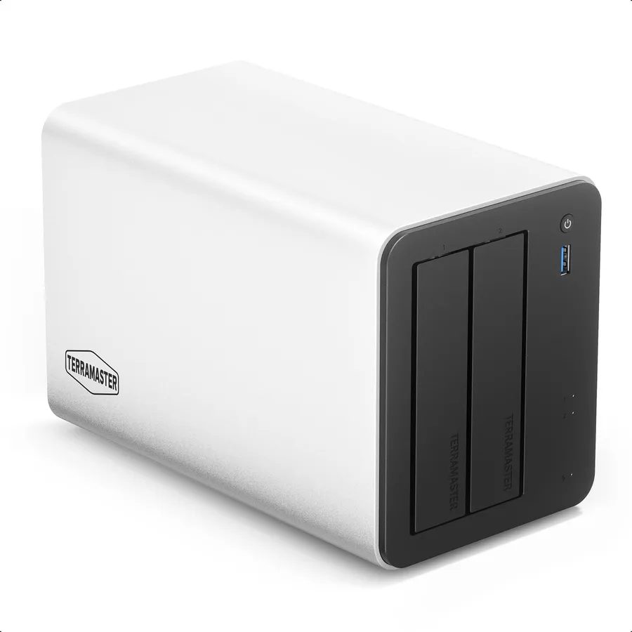 TERRAMASTER F2-425 Plus - NAS de 2 bahías Intel N150, 8 GB DDR5 y doble 5GbE (sin discos)