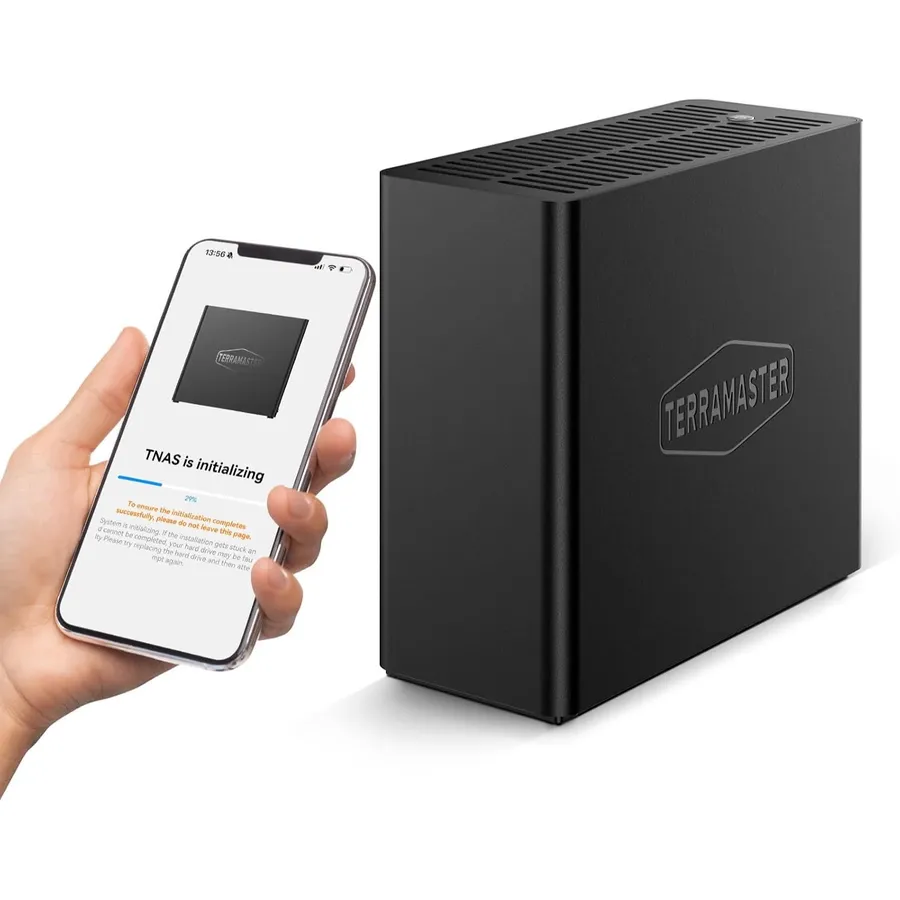TERRAMASTER F4 SSD - NAS 100 % SSD de 4 ranuras M.2 NVMe, N95, 8 GB DDR5 y 10GbE