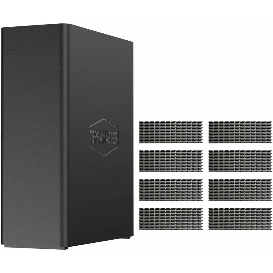 TERRAMASTER F8 SSD Plus - NAS 100 % SSD de 8 bahías Core i3-N305, 16 GB DDR5 y 10GbE (sin discos)