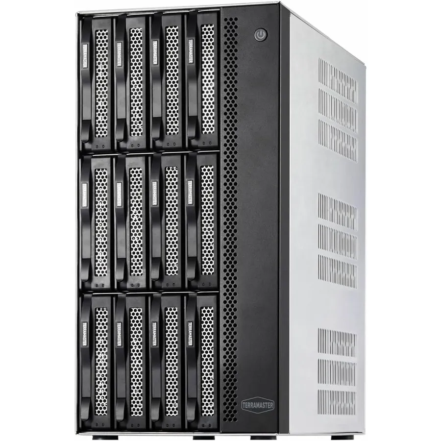 TERRAMASTER T12-500 Pro - NAS de 12 bahías Core i7-1255U, 16 GB DDR5 y doble 10GbE
