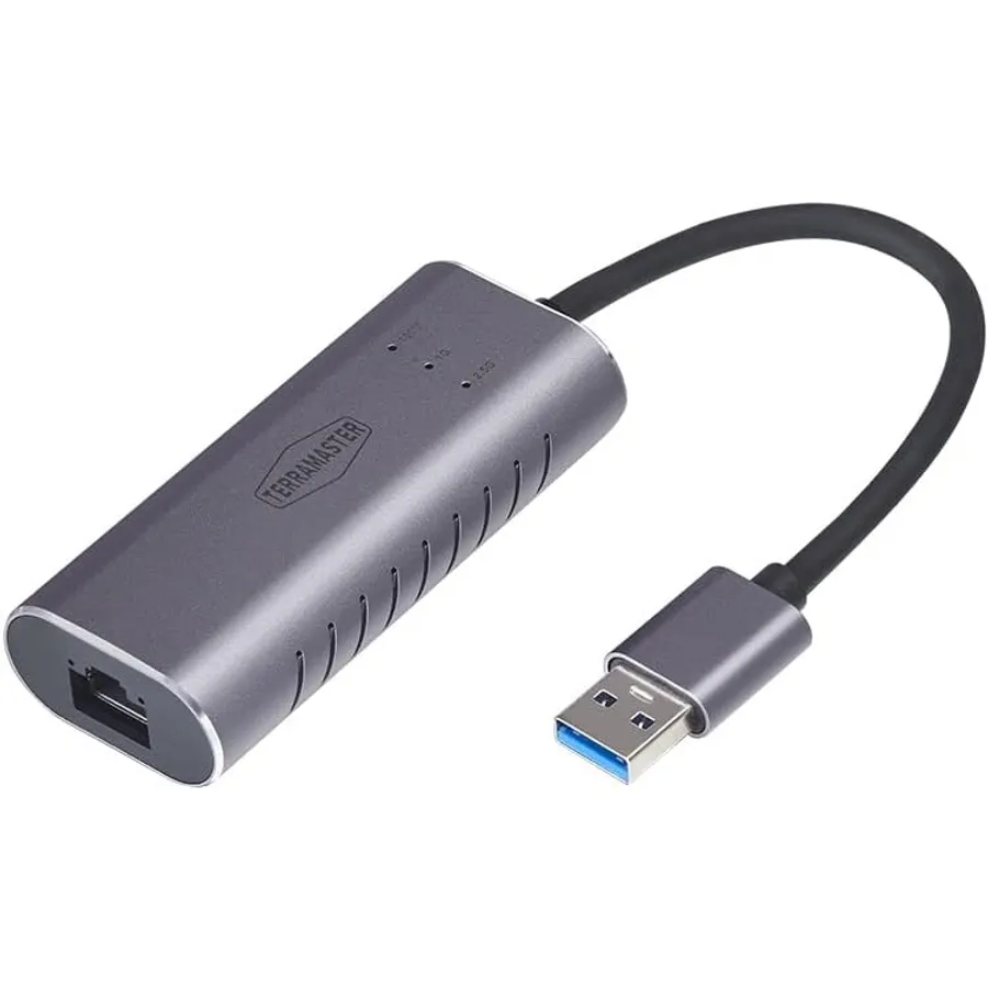 TERRAMASTER TMUAE2500 - Adaptador USB 3.0 a Ethernet 2,5G para NAS y ordenador