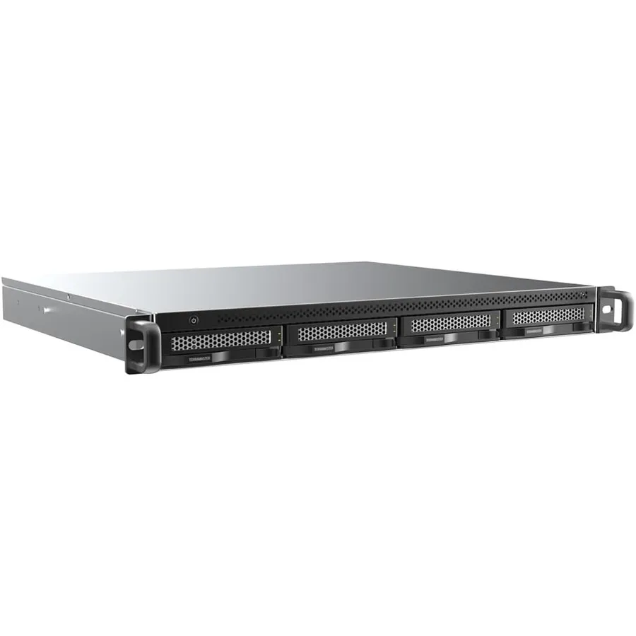 TERRAMASTER U4-500 - NAS rack 1U de 4 bahías Core i3-1215U, 8 GB DDR5 y doble 10GbE (sin discos)